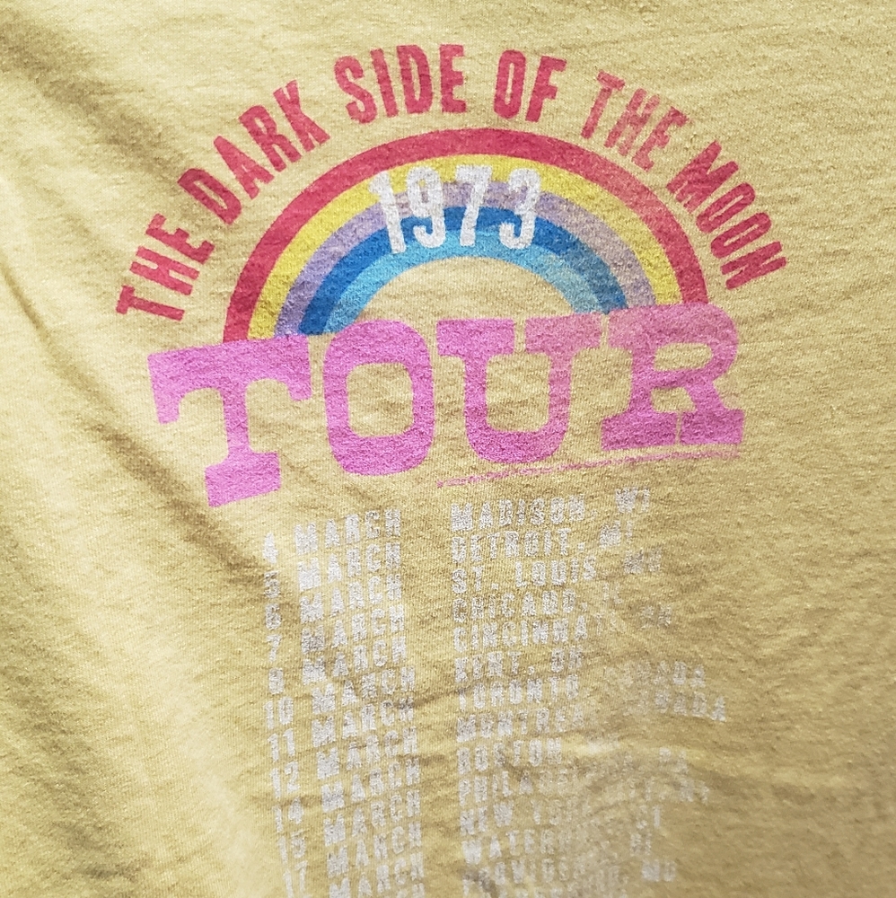NEW PINK FLOYD 1973 TOUR T SHIRT S/M - Picture 3 of 5